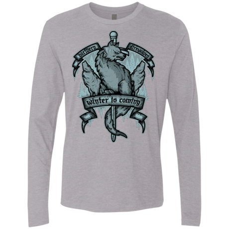 T-Shirts Heather Grey / Small Northern Direwolves Men's Premium Long Sleeve