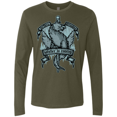 T-Shirts Military Green / Small Northern Direwolves Men's Premium Long Sleeve