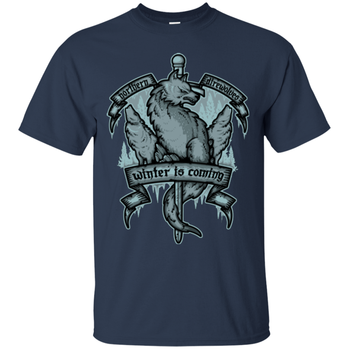 T-Shirts Navy / Small Northern Direwolves T-Shirt