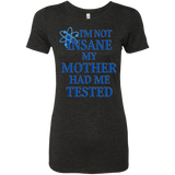 T-Shirts Vintage Black / Small Not insane Women's Triblend T-Shirt