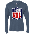 T-Shirts Indigo / X-Small NQL Triblend Long Sleeve Hoodie Tee