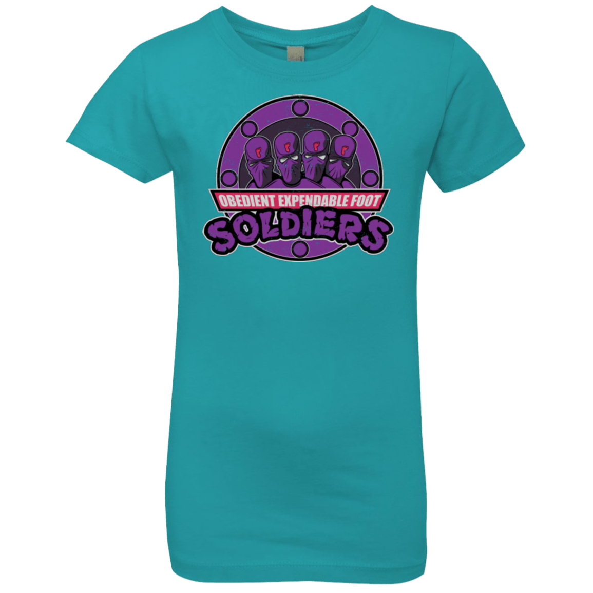 T-Shirts Tahiti Blue / YXS OBEDIENT EXPENDABLE FOOT SOLDIERS Girls Premium T-Shirt