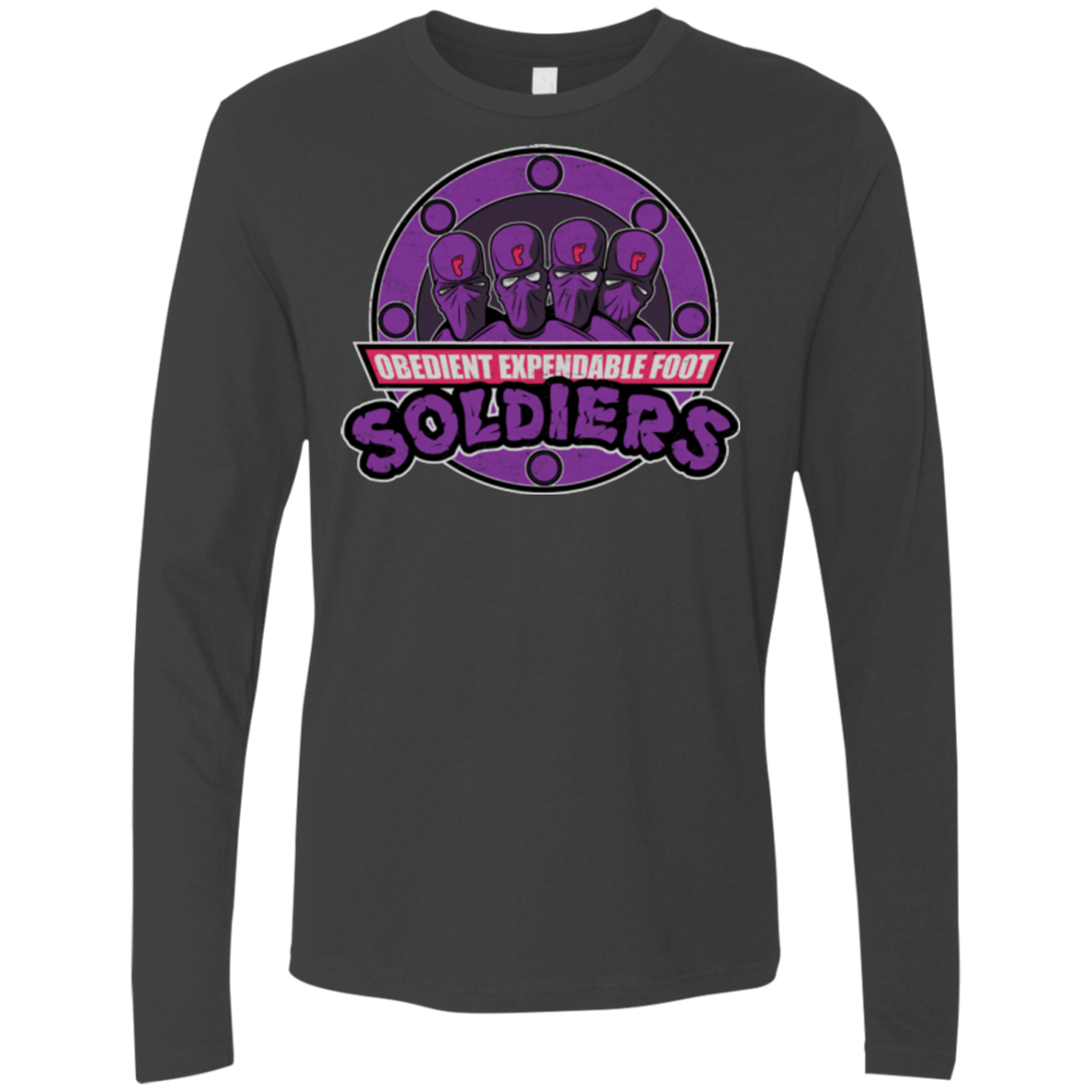 T-Shirts Heavy Metal / Small OBEDIENT EXPENDABLE FOOT SOLDIERS Men's Premium Long Sleeve