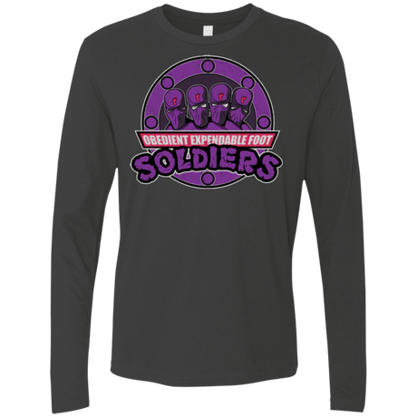 T-Shirts Heavy Metal / Small OBEDIENT EXPENDABLE FOOT SOLDIERS Men's Premium Long Sleeve