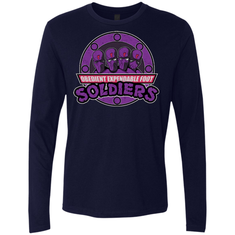 T-Shirts Midnight Navy / Small OBEDIENT EXPENDABLE FOOT SOLDIERS Men's Premium Long Sleeve