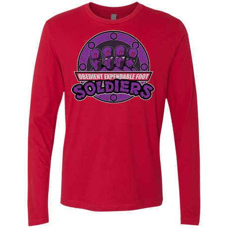 T-Shirts Red / Small OBEDIENT EXPENDABLE FOOT SOLDIERS Men's Premium Long Sleeve