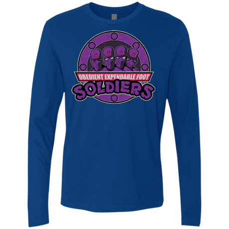 T-Shirts Royal / Small OBEDIENT EXPENDABLE FOOT SOLDIERS Men's Premium Long Sleeve
