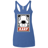 T-Shirts Vintage Royal / X-Small Obey Karp Women's Triblend Racerback Tank