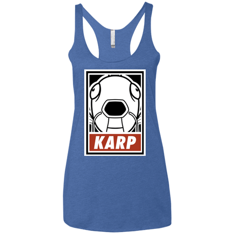 T-Shirts Vintage Royal / X-Small Obey Karp Women's Triblend Racerback Tank