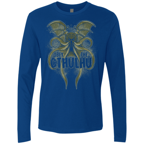 T-Shirts Royal / Small Obey the Cthulhu Men's Premium Long Sleeve