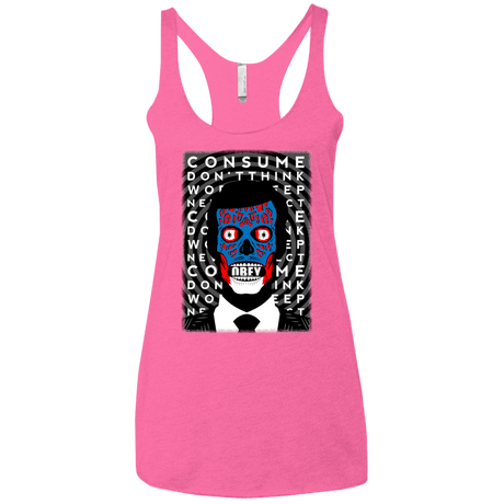 T-Shirts Vintage Pink / X-Small OBEY Women's Triblend Racerback Tank