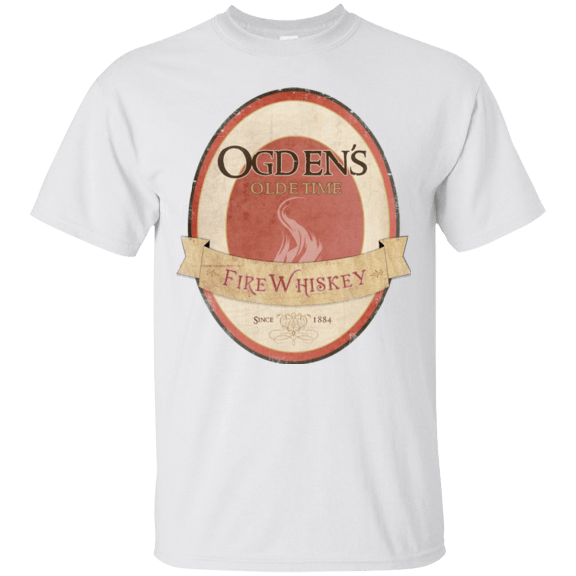 T-Shirts White / Small Ogdens Fire Whiskey T-Shirt