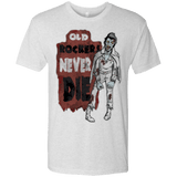 T-Shirts Heather White / Small Old Rockers Never Die Men's Triblend T-Shirt