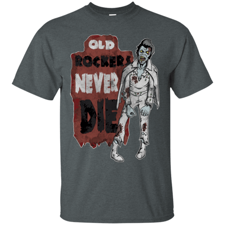 T-Shirts Dark Heather / Small Old Rockers Never Die T-Shirt
