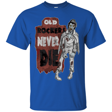 T-Shirts Royal / Small Old Rockers Never Die T-Shirt