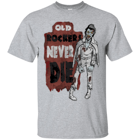 T-Shirts Sport Grey / Small Old Rockers Never Die T-Shirt