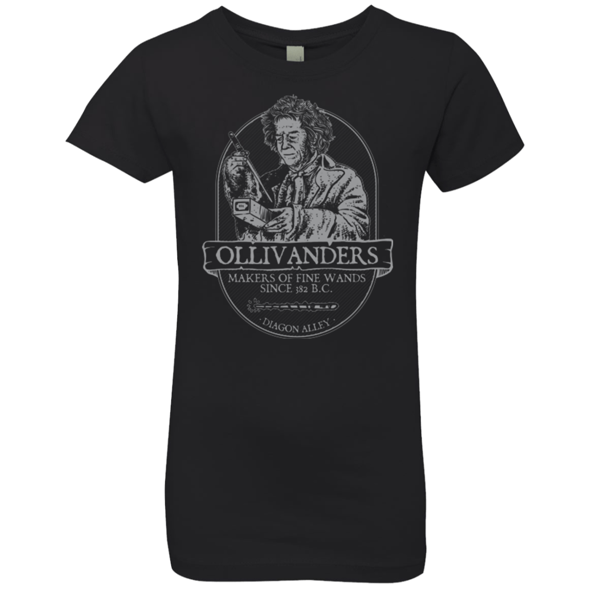 T-Shirts Black / YXS Ollivanders Fine Wands Girls Premium T-Shirt