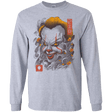 T-Shirts Sport Grey / S Oni Clown Mask Men's Long Sleeve T-Shirt
