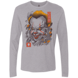 T-Shirts Heather Grey / S Oni Clown Mask Men's Premium Long Sleeve