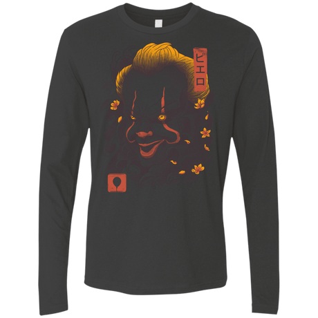 T-Shirts Heavy Metal / S Oni Clown Mask Men's Premium Long Sleeve