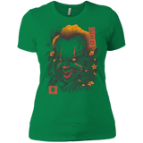 T-Shirts Kelly Green / X-Small Oni Clown Mask Women's Premium T-Shirt