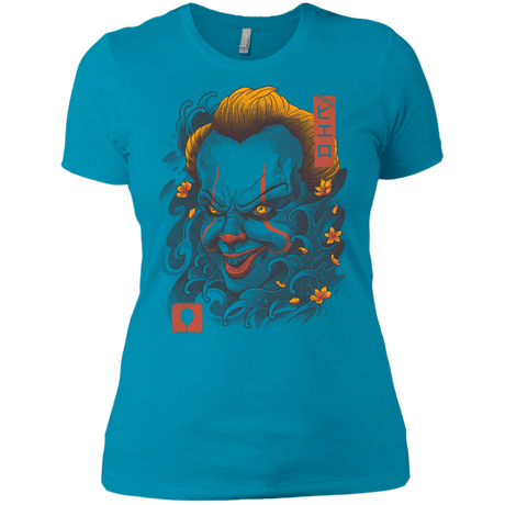 T-Shirts Turquoise / X-Small Oni Clown Mask Women's Premium T-Shirt