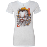 T-Shirts Heather White / S Oni Clown Mask Women's Triblend T-Shirt