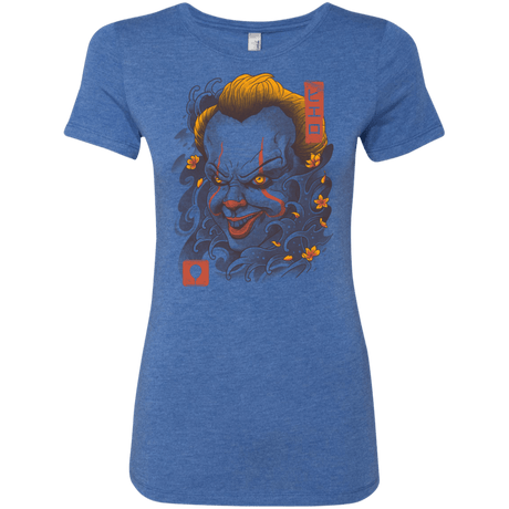 T-Shirts Vintage Royal / S Oni Clown Mask Women's Triblend T-Shirt