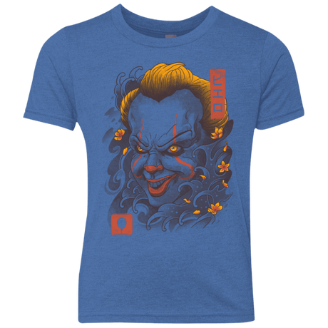 T-Shirts Vintage Royal / YXS Oni Clown Mask Youth Triblend T-Shirt