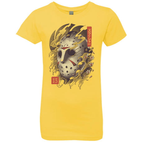 T-Shirts Vibrant Yellow / YXS Oni Jason Mask Girls Premium T-Shirt