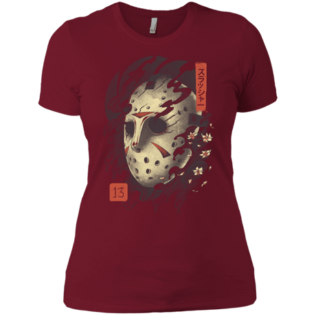 T-Shirts Scarlet / X-Small Oni Jason Mask Women's Premium T-Shirt