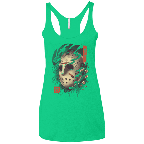 T-Shirts Envy / X-Small Oni Jason Mask Women's Triblend Racerback Tank