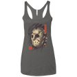 T-Shirts Premium Heather / X-Small Oni Jason Mask Women's Triblend Racerback Tank