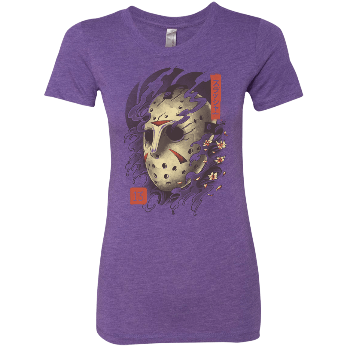 T-Shirts Purple Rush / S Oni Jason Mask Women's Triblend T-Shirt