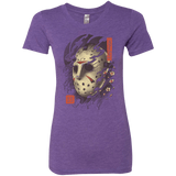 T-Shirts Purple Rush / S Oni Jason Mask Women's Triblend T-Shirt