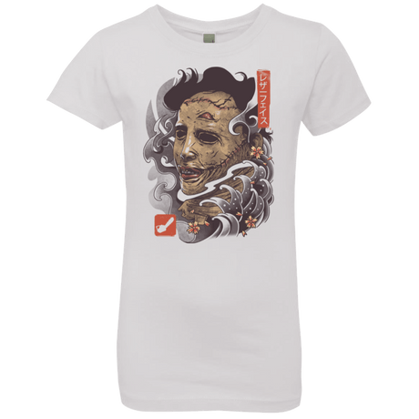 T-Shirts White / YXS Oni Leather Mask Girls Premium T-Shirt