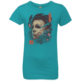 T-Shirts Tahiti Blue / YXS Oni Slasher Mask Girls Premium T-Shirt