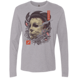 T-Shirts Heather Grey / S Oni Slasher Mask Men's Premium Long Sleeve