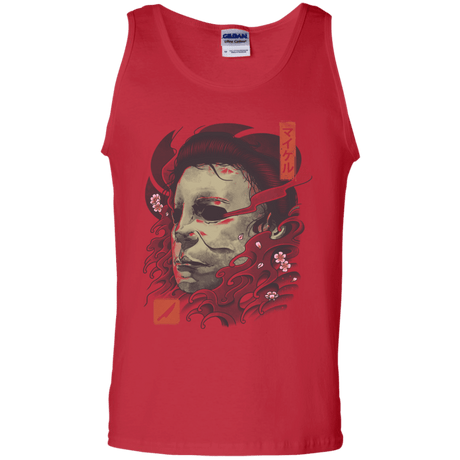 T-Shirts Red / S Oni Slasher Mask Men's Tank Top