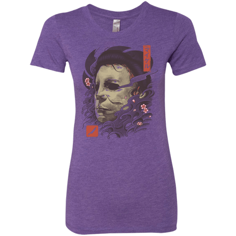 T-Shirts Purple Rush / S Oni Slasher Mask Women's Triblend T-Shirt
