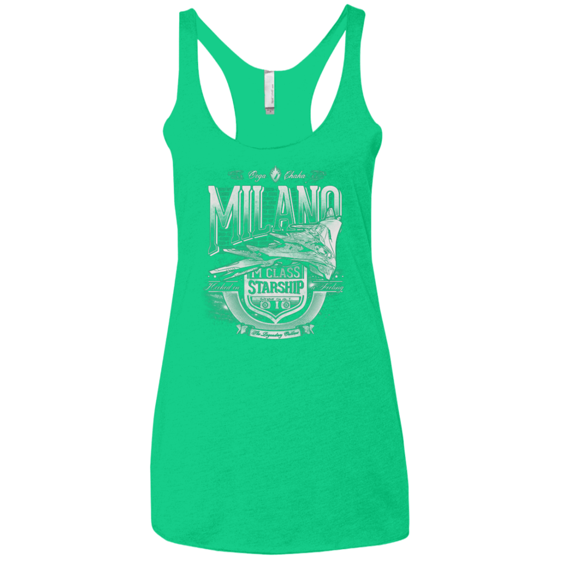 T-Shirts Envy / X-Small Ooga Chaka Women's Triblend Racerback Tank