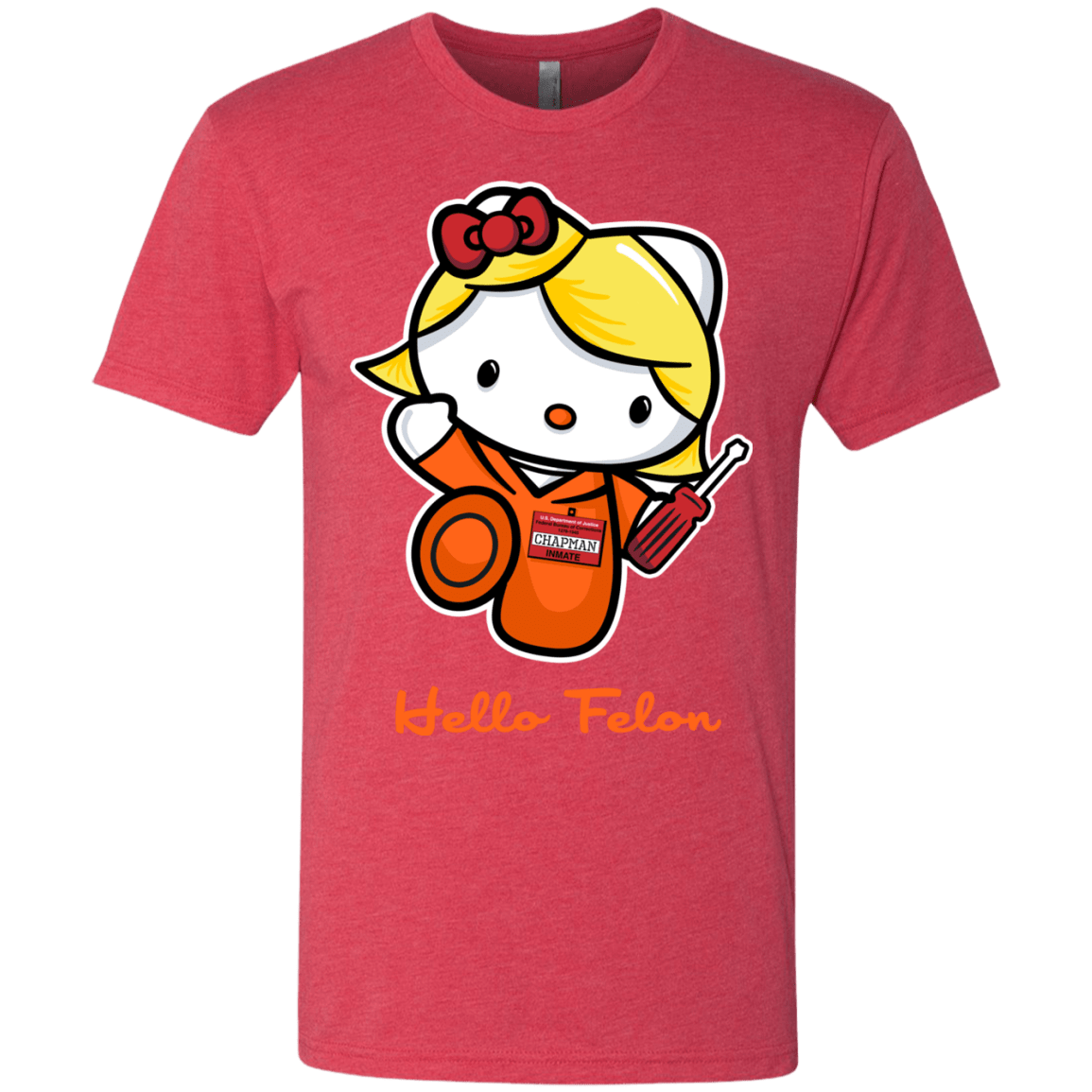 T-Shirts Vintage Red / Small Orange is the New Cat Men's Triblend T-Shirt