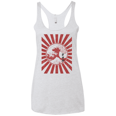 T-Shirts Heather White / X-Small Otaku Flag Women's Triblend Racerback Tank