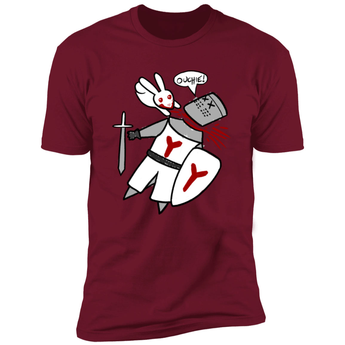 T-Shirts Cardinal / S Ouchie Cute Men's Premium T-Shirt