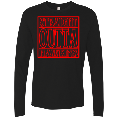 T-Shirts Black / Small Outta Hawkins Men's Premium Long Sleeve