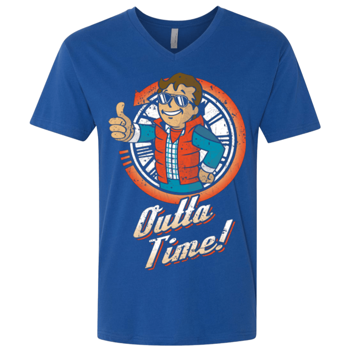T-Shirts Royal / X-Small Outta Time Men's Premium V-Neck