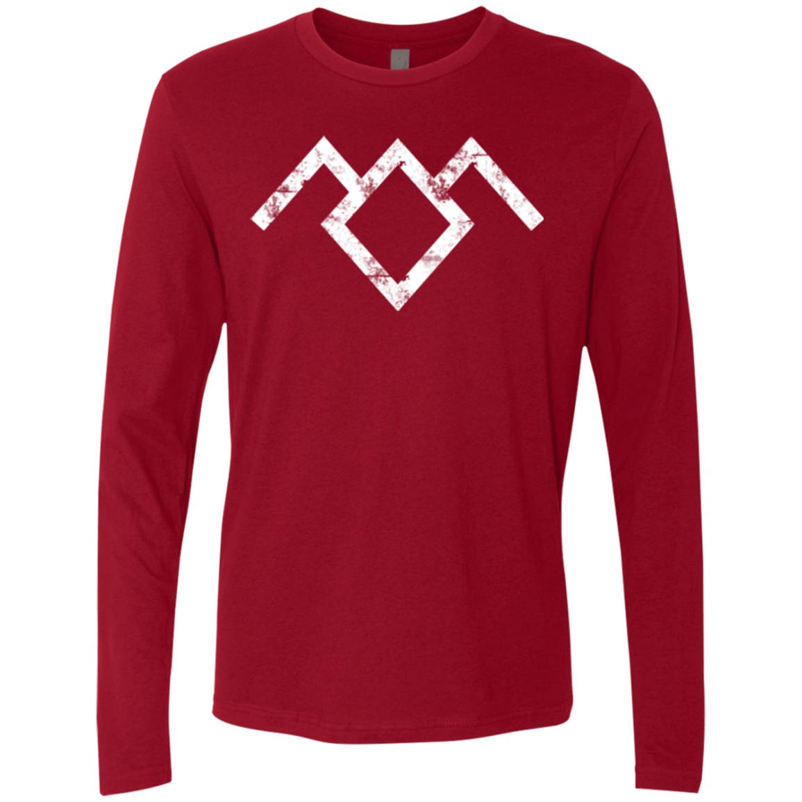T-Shirts Cardinal / Small Owl Symbol Men's Premium Long Sleeve