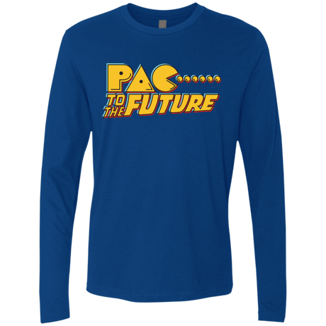 T-Shirts Royal / Small Pac to the Future Men's Premium Long Sleeve