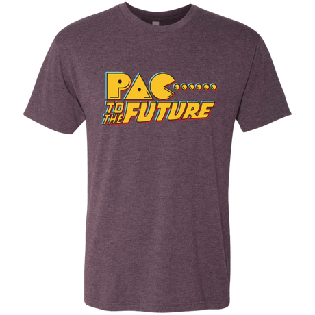 T-Shirts Vintage Purple / Small Pac to the Future Men's Triblend T-Shirt