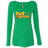 T-Shirts Envy / Small Pac to the Future Women's Triblend Long Sleeve Shirt
